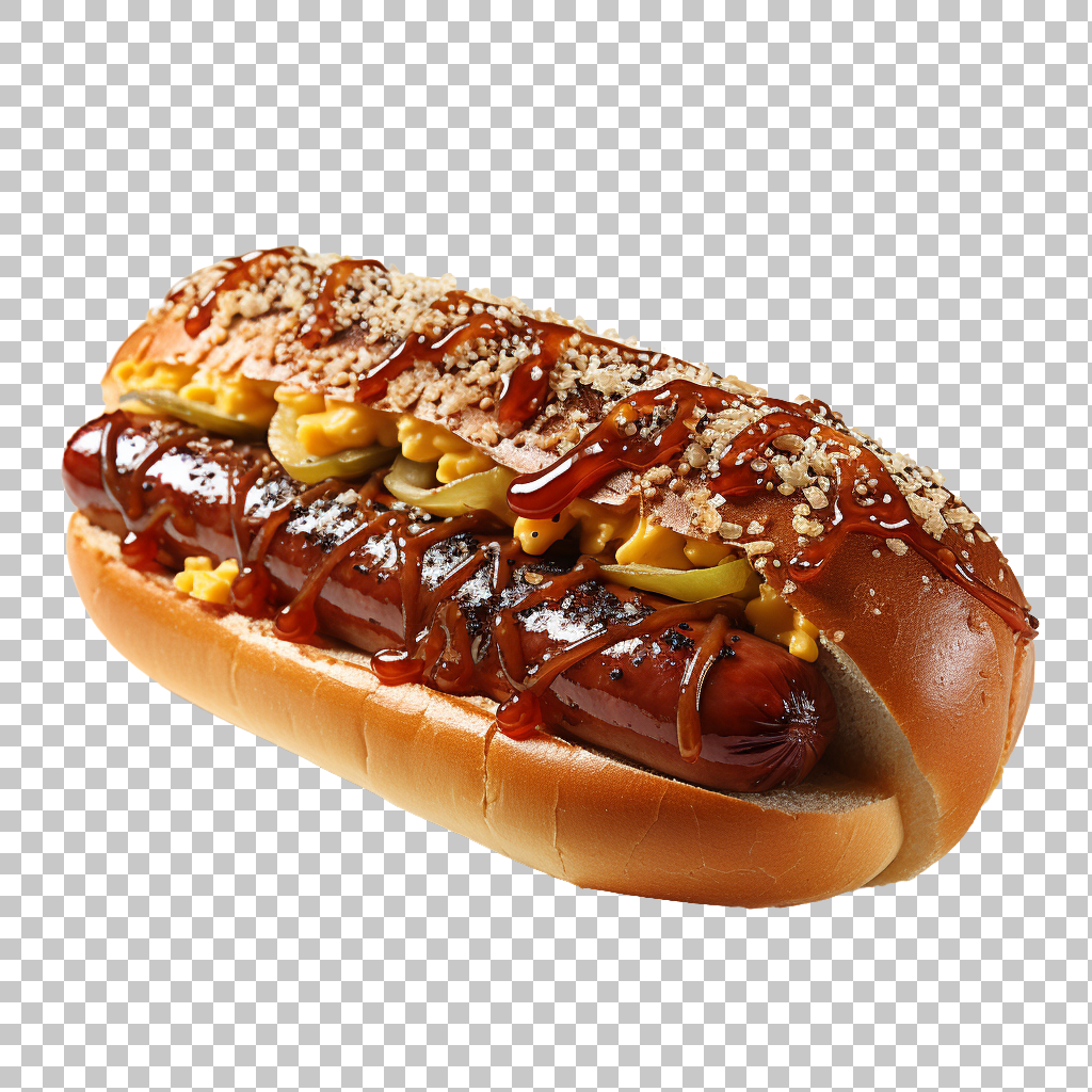 Hot Dog Sausage Bun Condiments Fast Food png Images, Fast Food Menu, Flavorful Dish