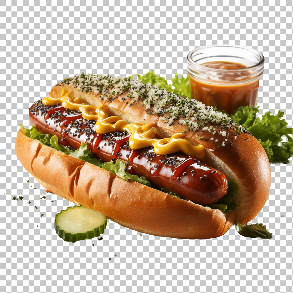 Hot Dog Ingredients Clipart png, Sausage Link, Homemade Favorite