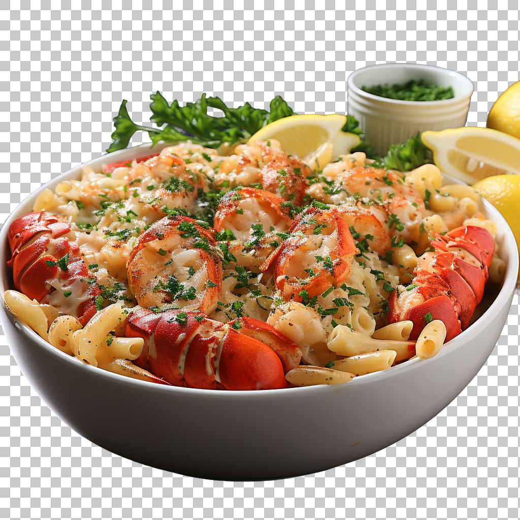 Lobster Mac and Cheese Ingredients Clipart png, Cheesy Pasta, Homemade Favorite