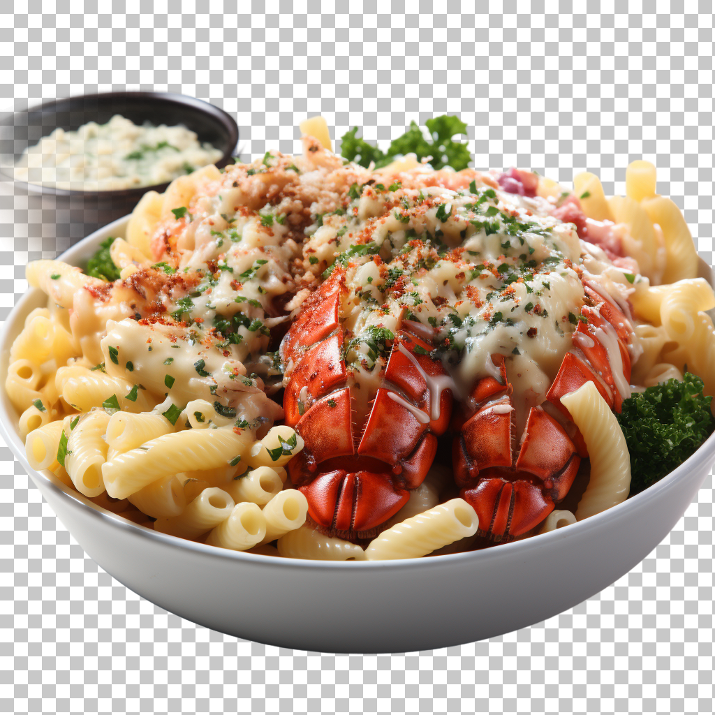 Lobster Mac and Cheese Seafood png, Creamy Pasta, Gourmet Delight