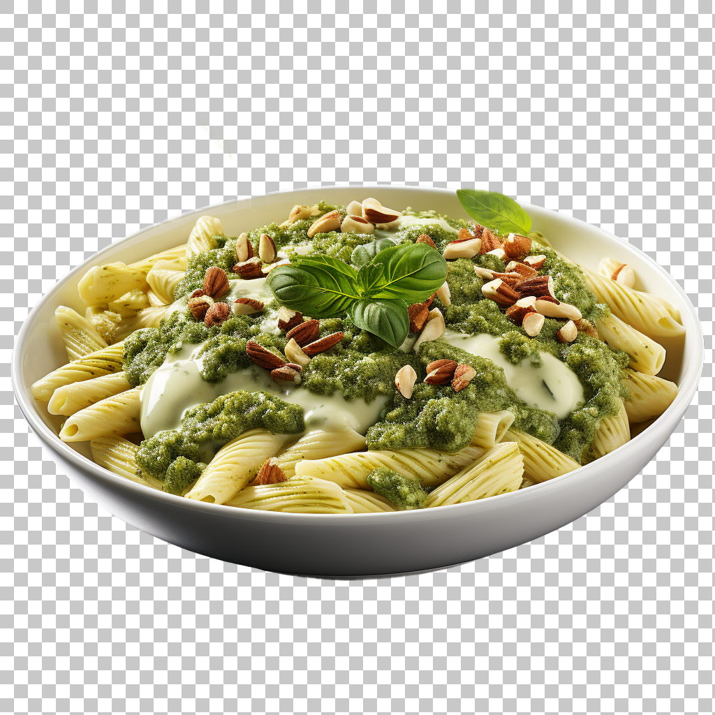 Authentic Pesto Pasta Dish png, Italian Recipe, Classic Flavor