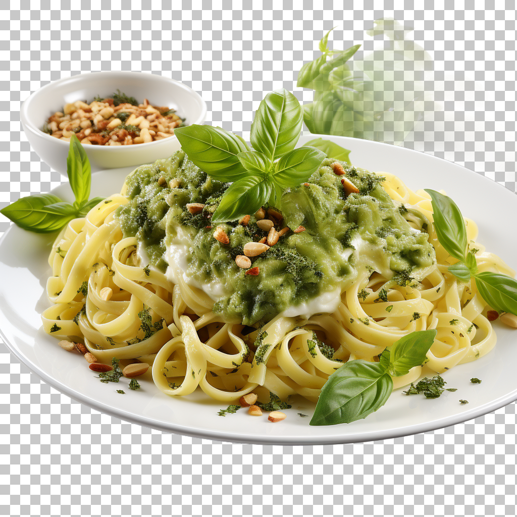 Pesto Pasta Italian Basil Pine Nuts Sauce Food png, Homemade Delight, Italian Cuisine