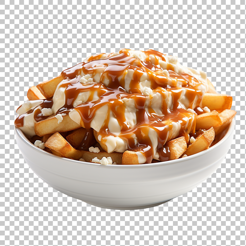 Poutine clipart png images, classic Canadian cuisine, savory comfort food