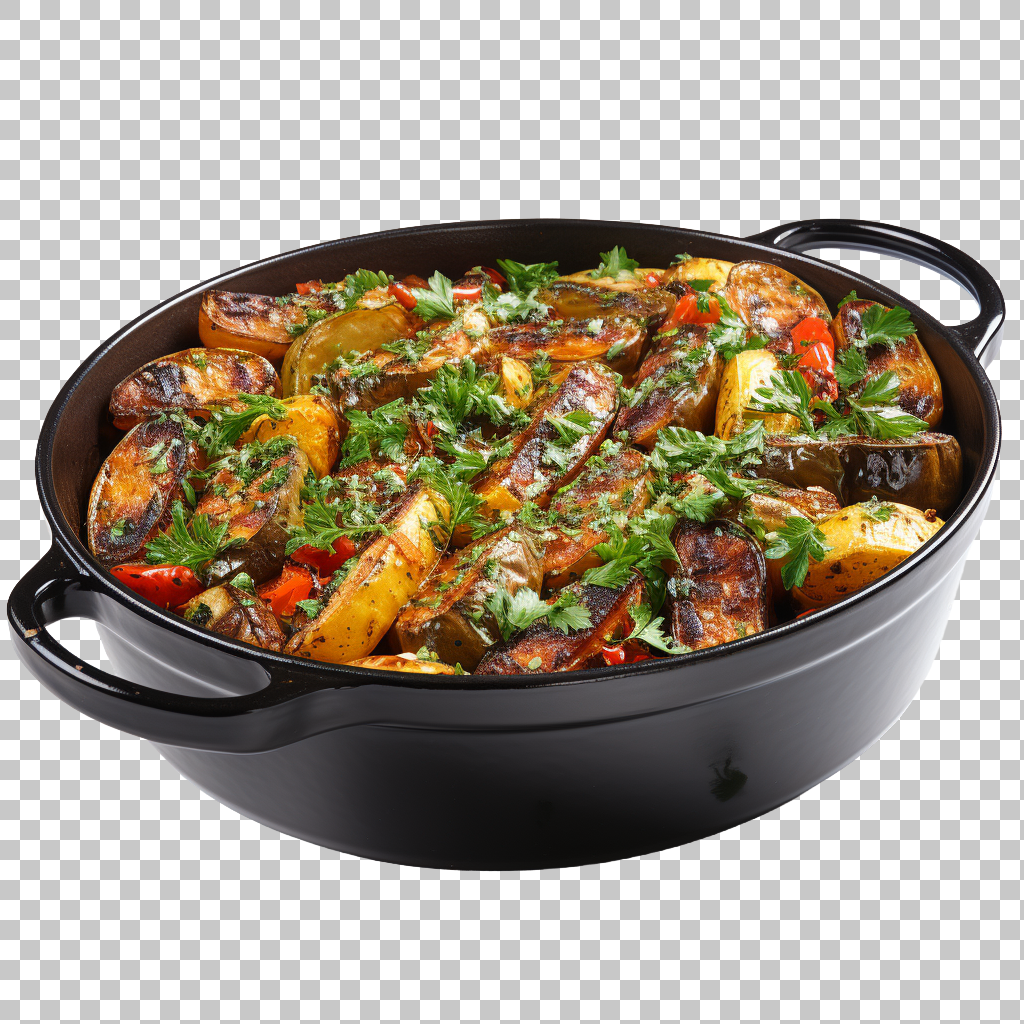 Ratatouille clipart png images, French culinary delight, wholesome vegetable stew