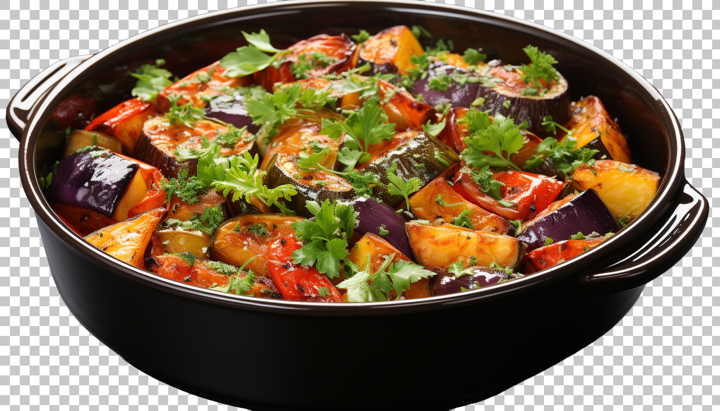 Ratatouille clipart png, French vegetable stew, hearty and nutritious