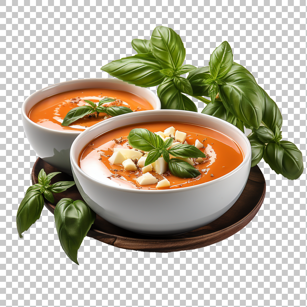 Tomato Basil Soup Comfort Food png, , Classic Soup Delight