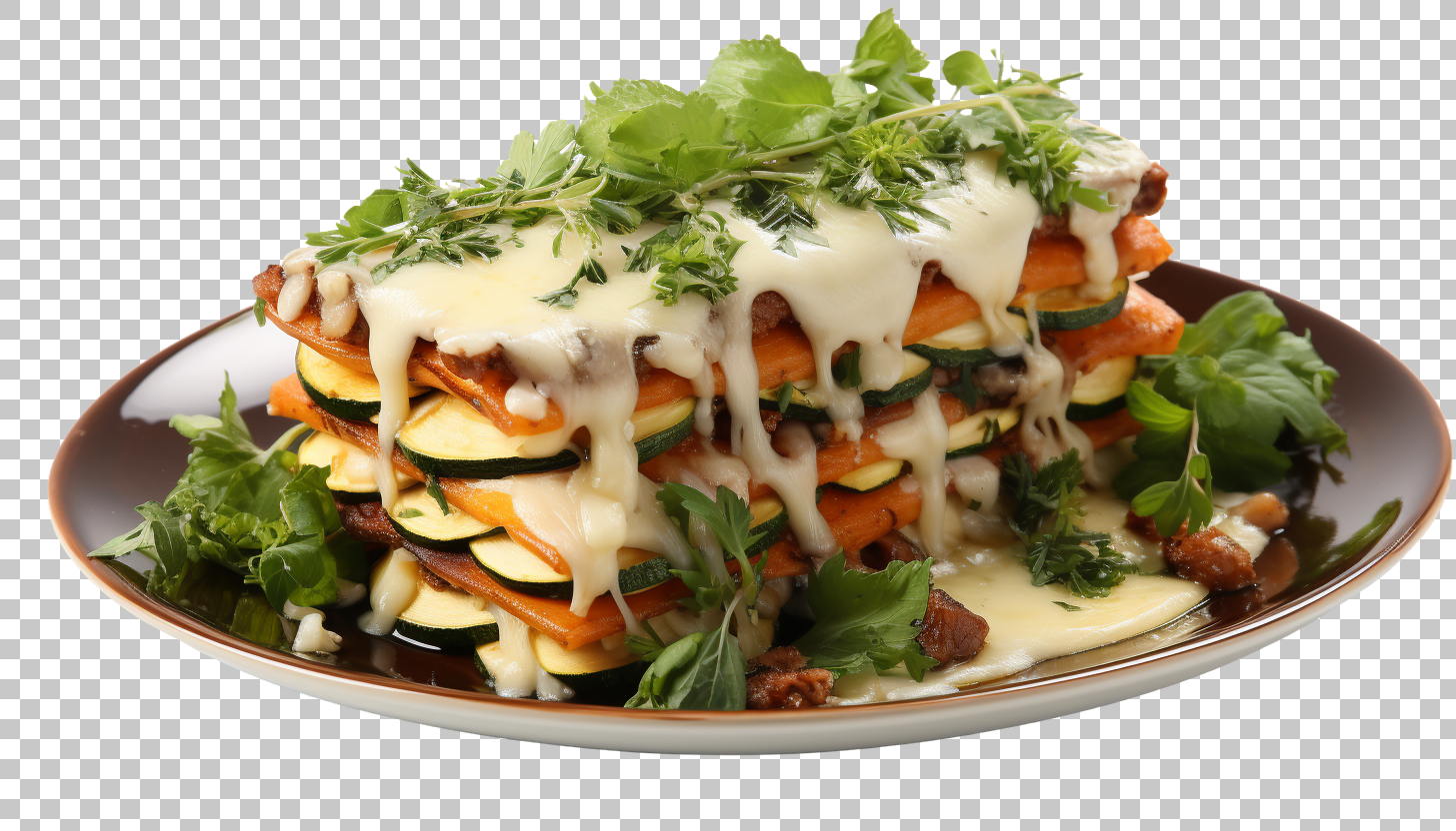 Vegetable Lasagna png, Homemade Comfort, Savory Dish