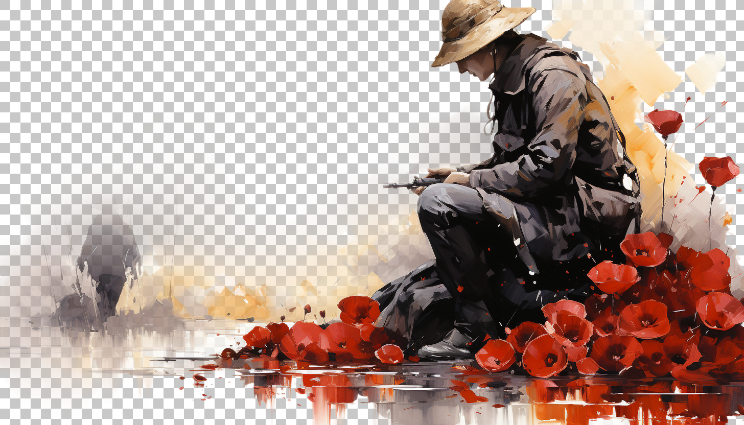Anzac Day Commemoration png, Heroic Sacrifice, Military History