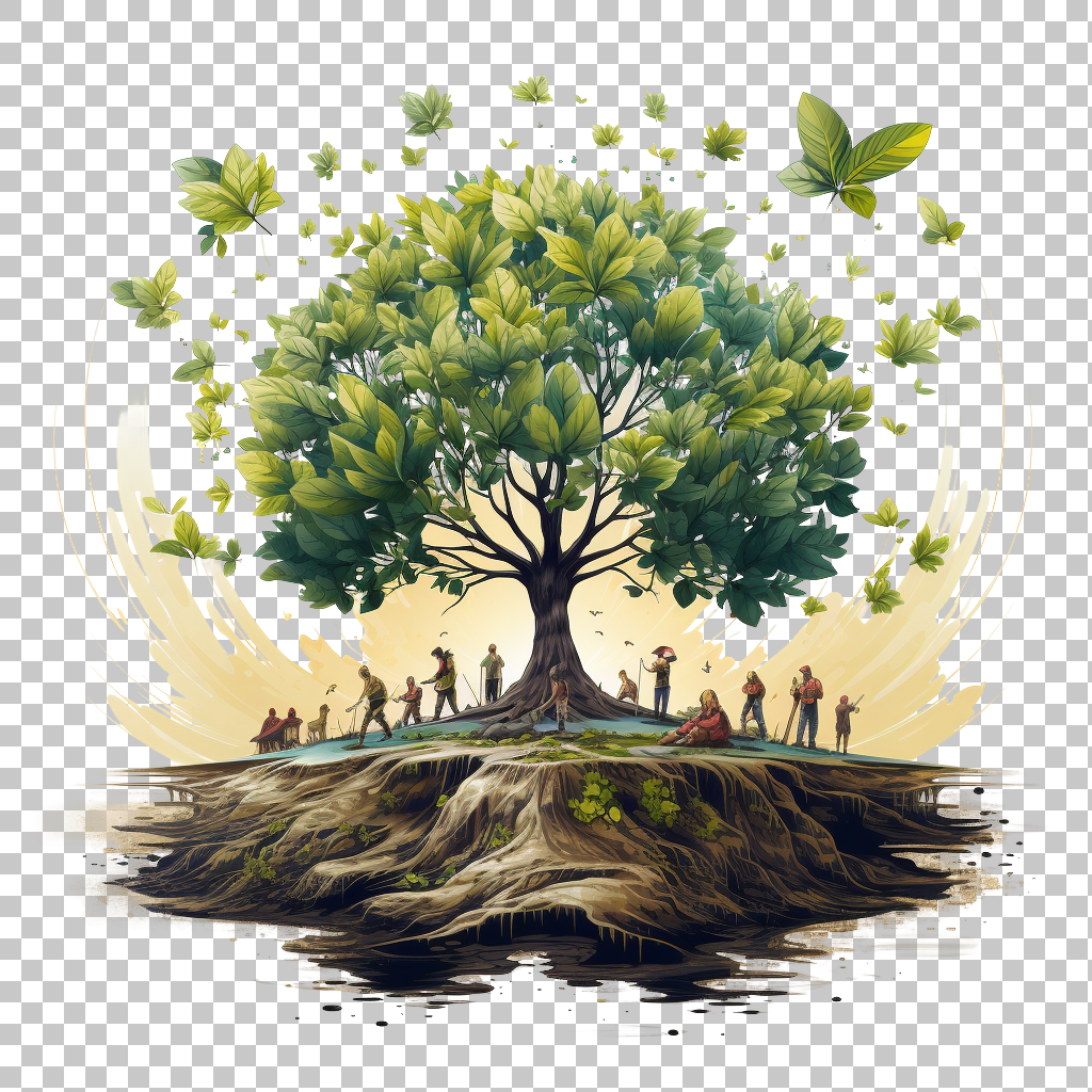 Arbor Day Tree Planting png, Botanical Restoration, Sustainable Growth