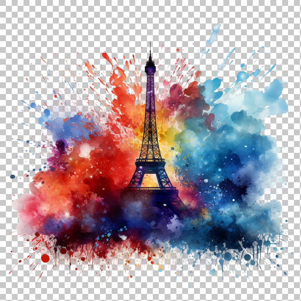 Bastille Day Fireworks png, French Revolution Tribute, Sparkling Celebration