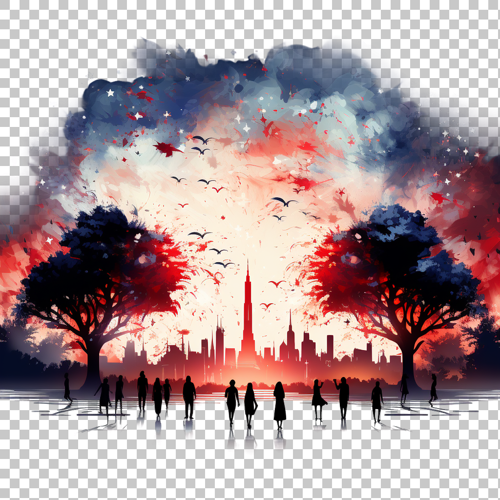 Independence Day Parade Event png, Patriotic Marching Band, National Pride