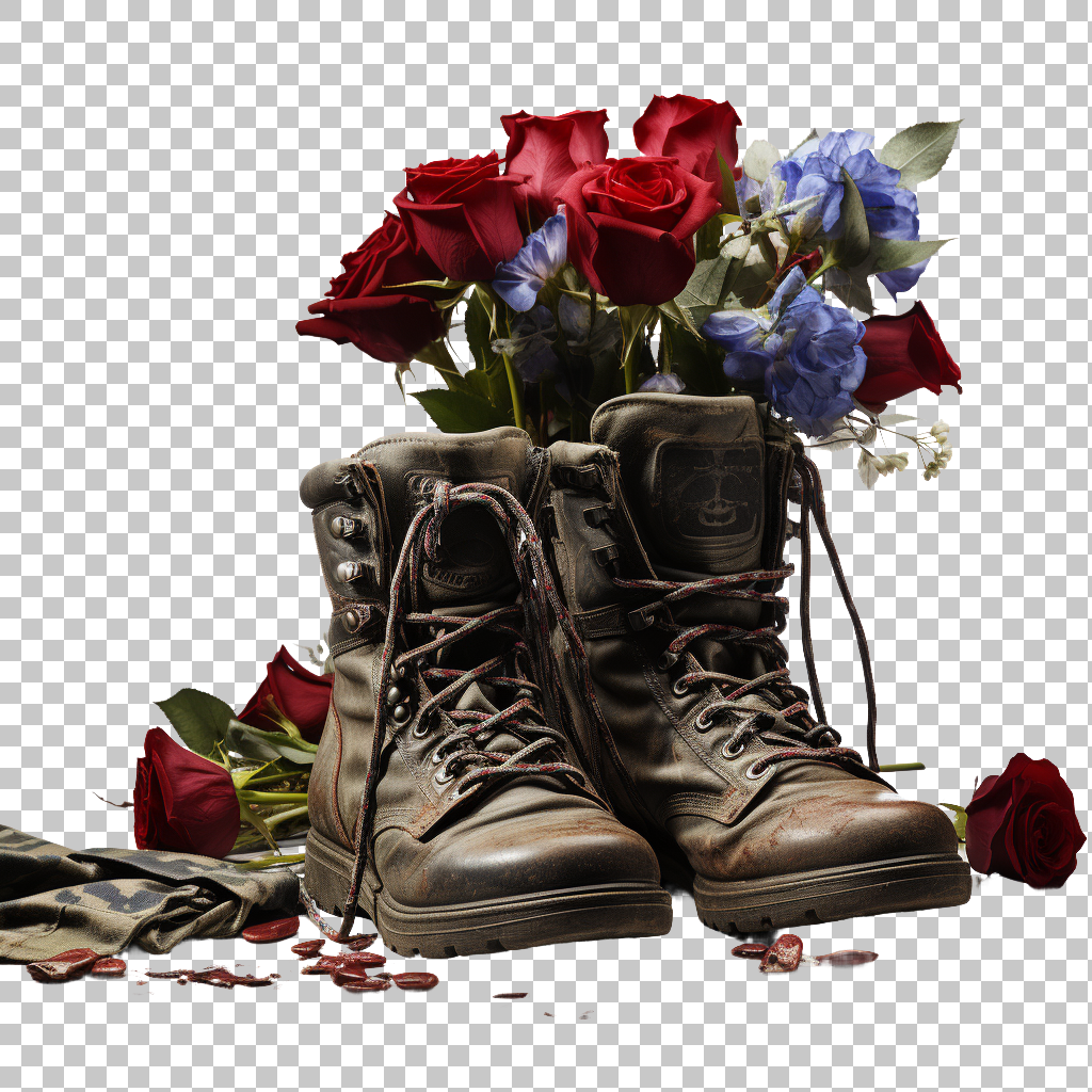 Memorial Day png, Saluting Veterans, National Observance