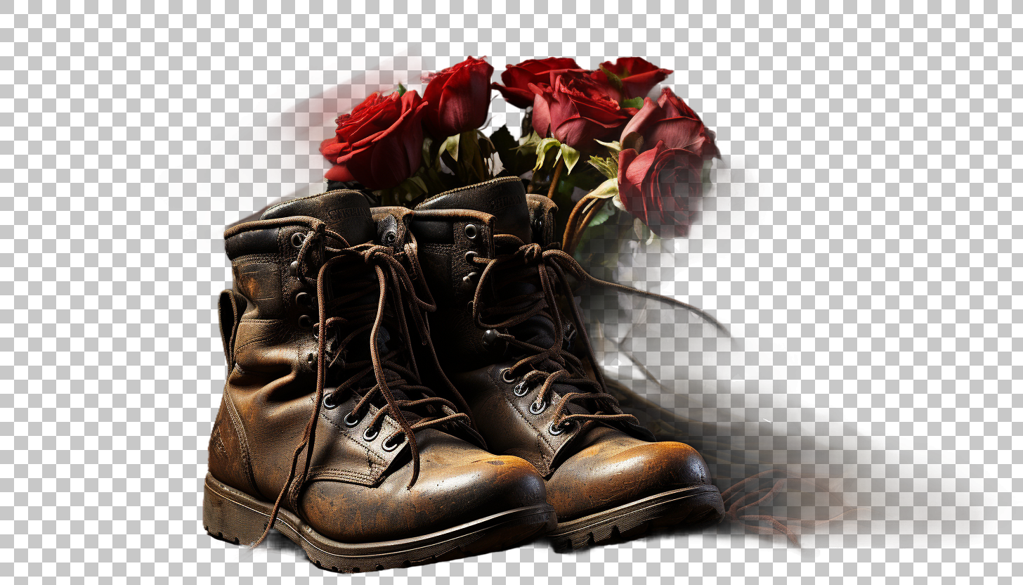 Memorial Day png, Solemn Reflection, Military Remembrance