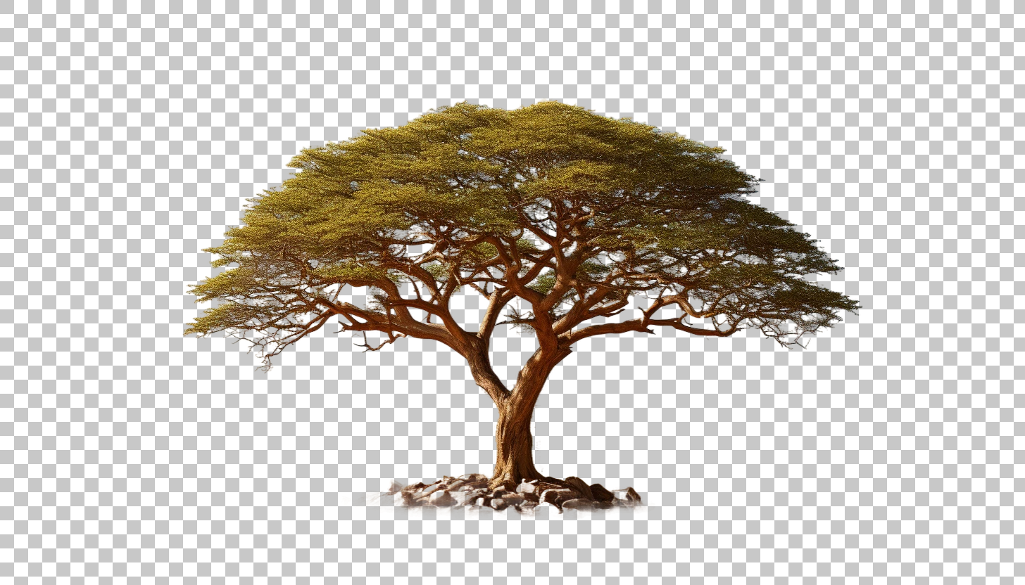 Acacia Tree Savannah png, African Plains, Indigenous Fauna