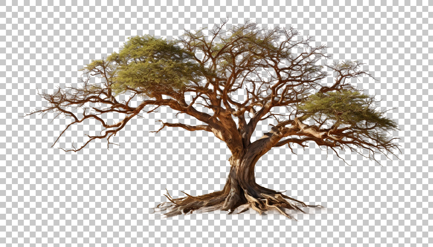 Acacia Tree Savannah png, African Landscape, Nature Scene