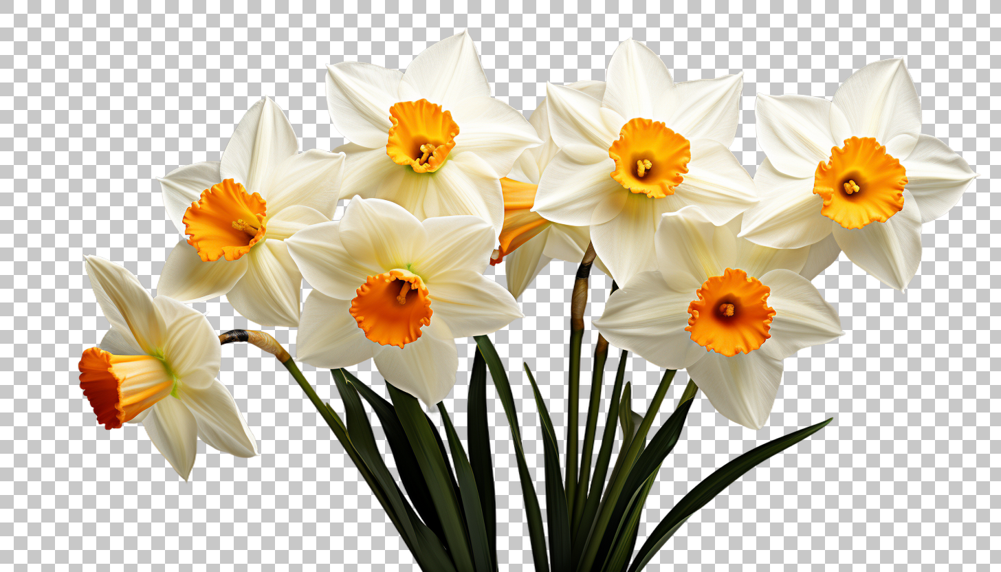 Daffodil Flower png, Spring Blossom Illustration, Floral Design