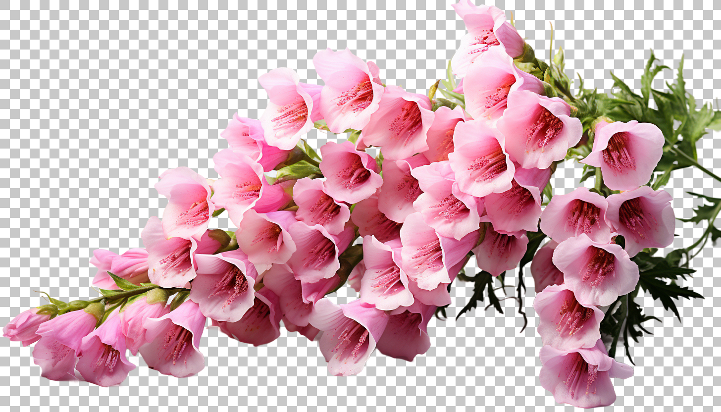 Foxglove Blossom png, Wildflower Clipart, Digital Illustration