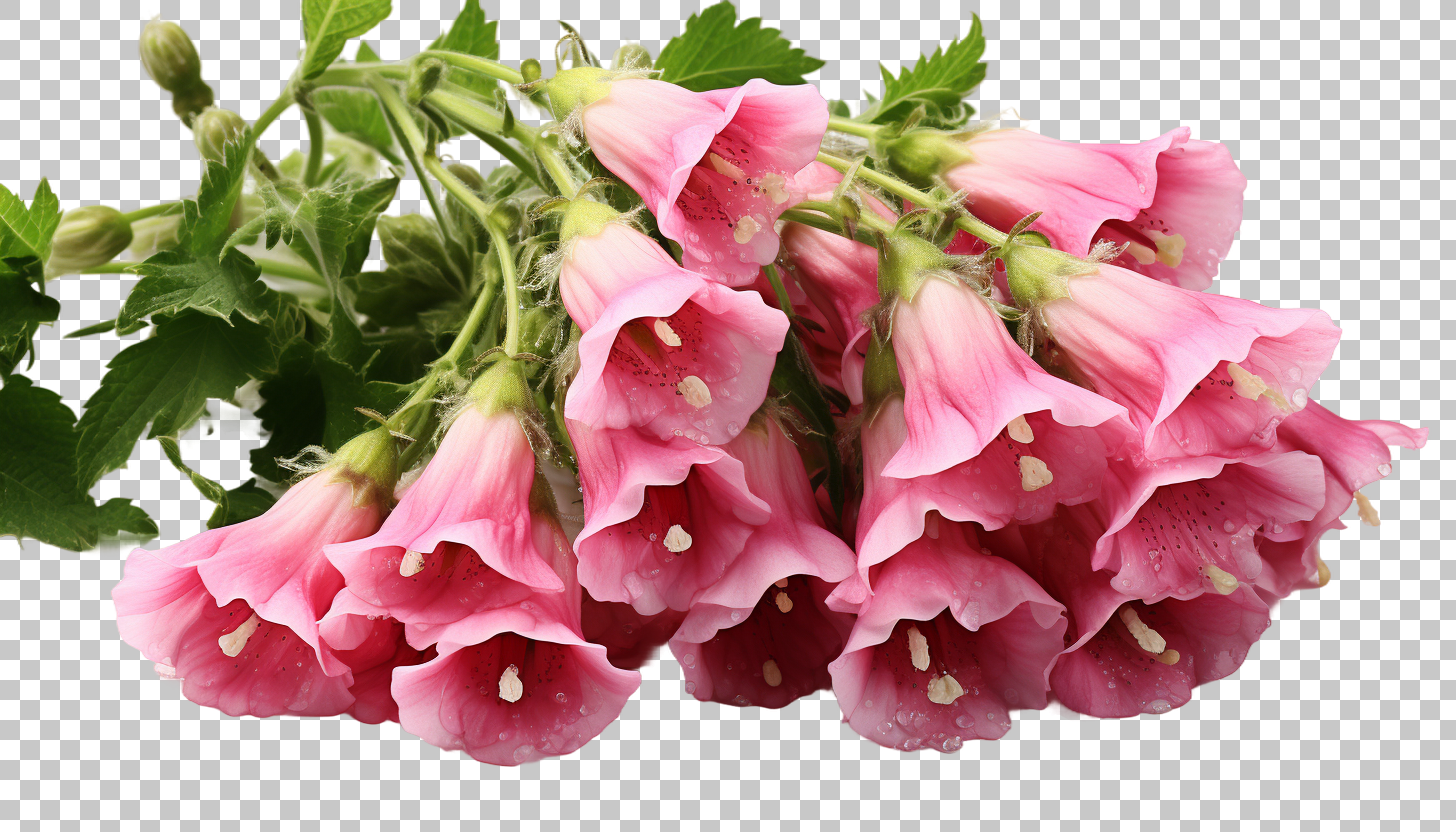 Foxglove Blossom Graphic png, Colorful Botanical Art, Digital Print