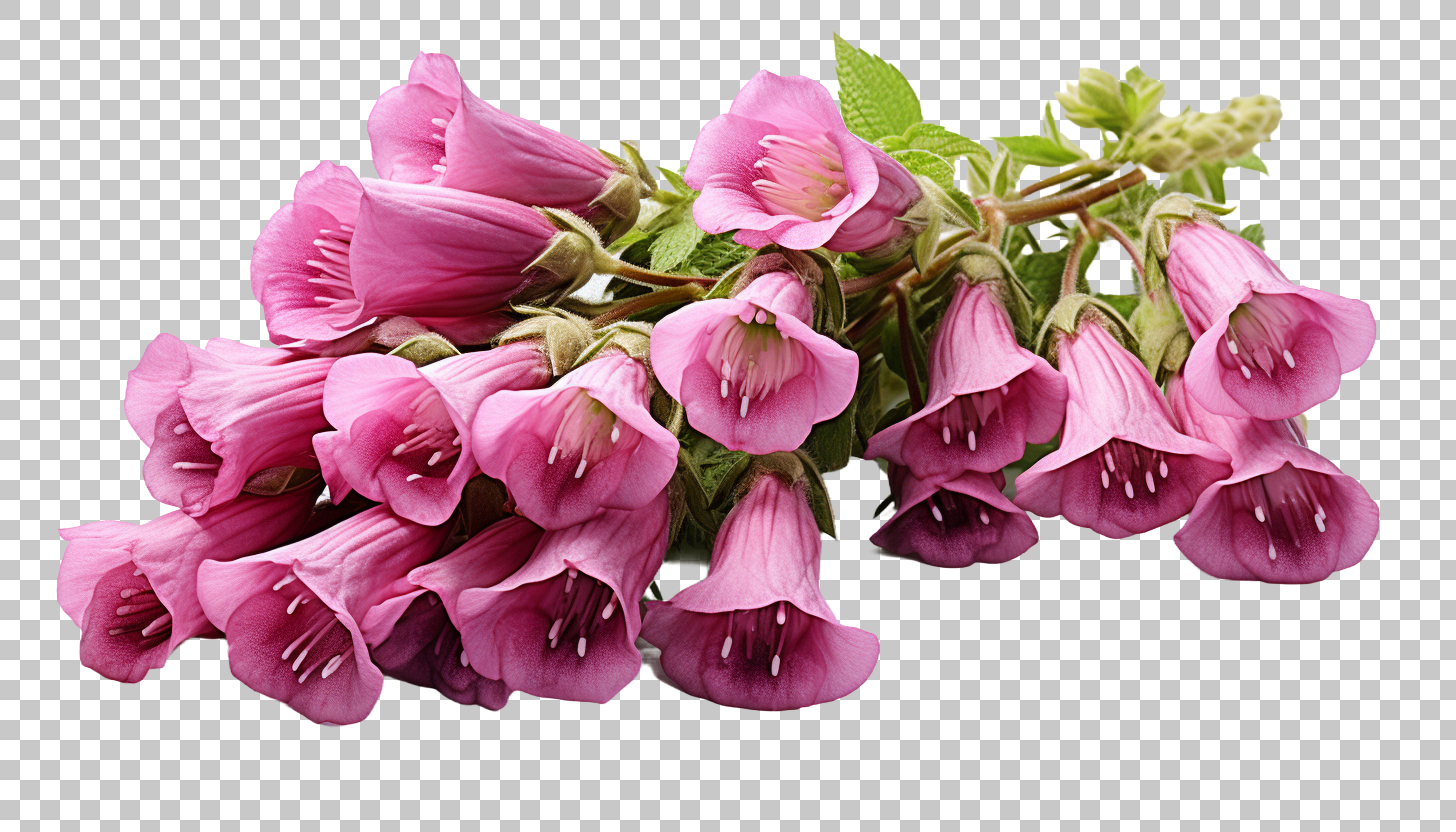 Foxglove Blossom Art png, Digital Floral Print, Spring Garden