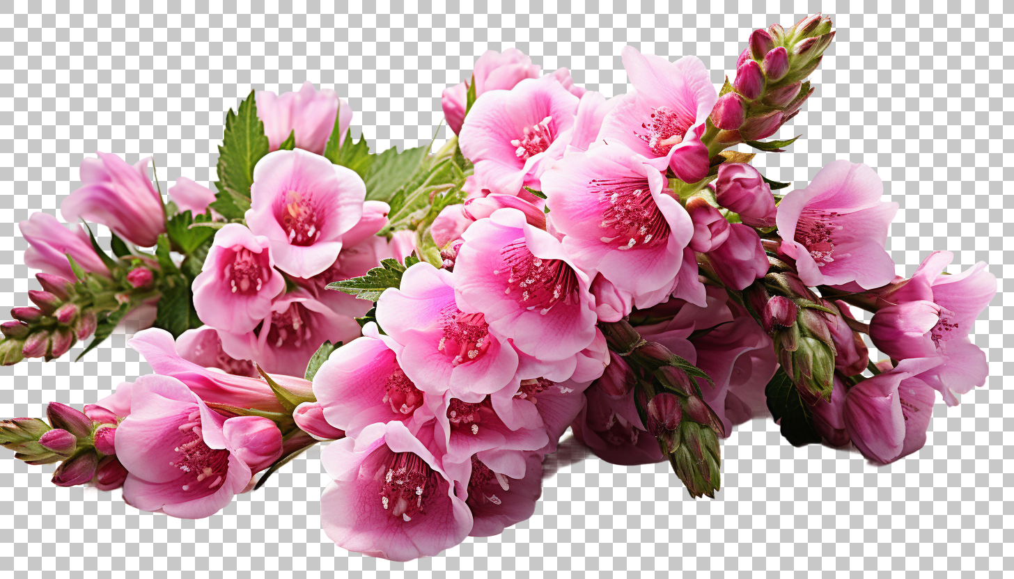 Foxglove Flower Clipart png, Summer Garden Blossom, Botanical Illustration
