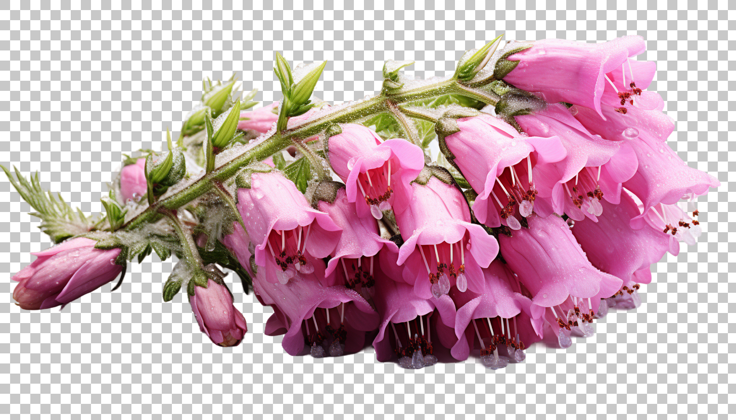 Foxglove Flower Clipart png, Vibrant Garden Bloom, Digital Art