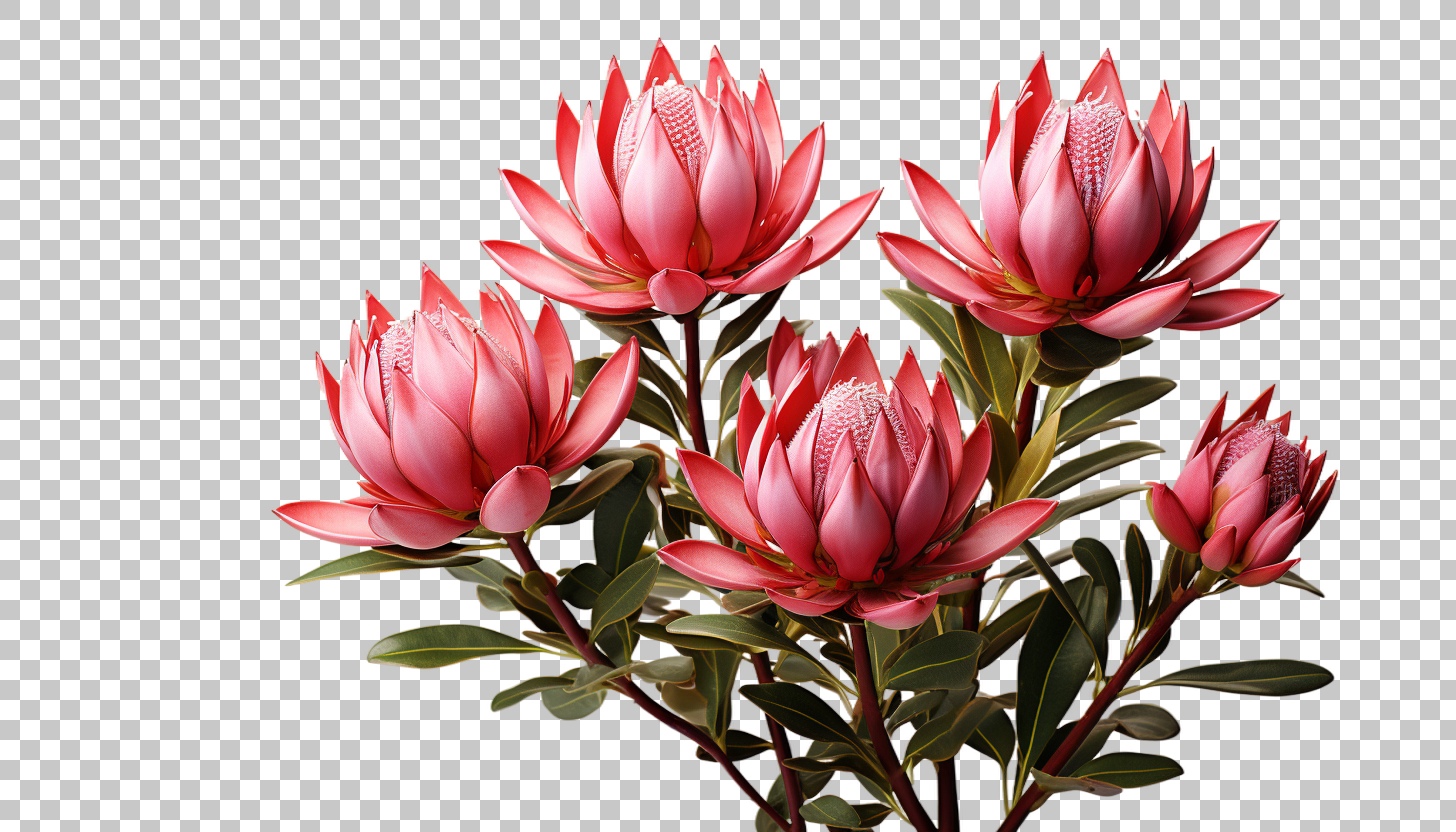 Leucadendron cone shaped flowers clipart png, Botanical drawings, Floral graphics