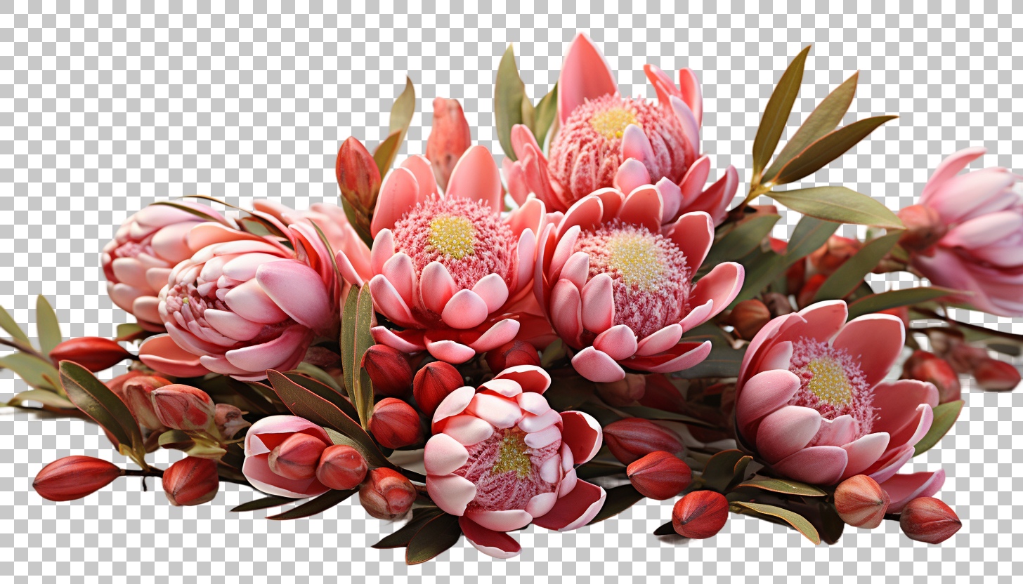 Beautiful Leucadendron cone shaped flowers png, Botanical sketches, Colorful blooms