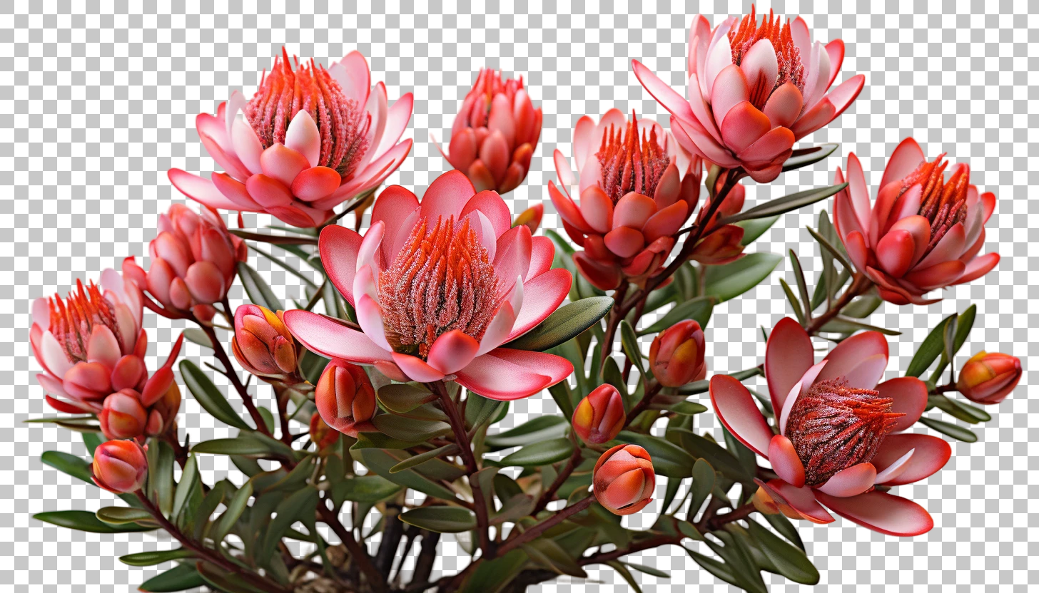 Leucadendron cone shaped flowers vector png, Botanical graphics, Floral vectors
