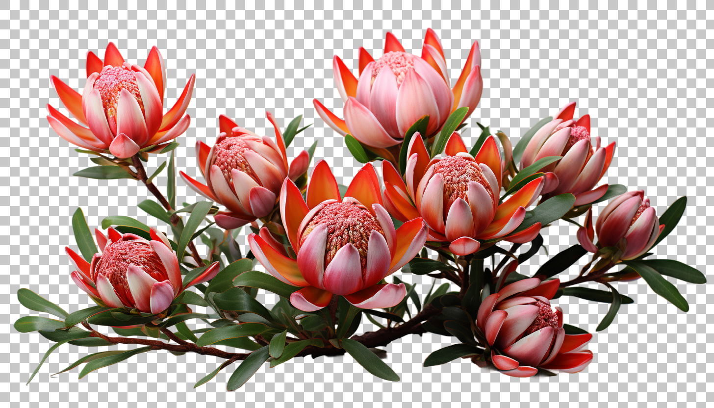 Leucadendron cone shaped flowers picture png, Botanical images, Flowering illustrations