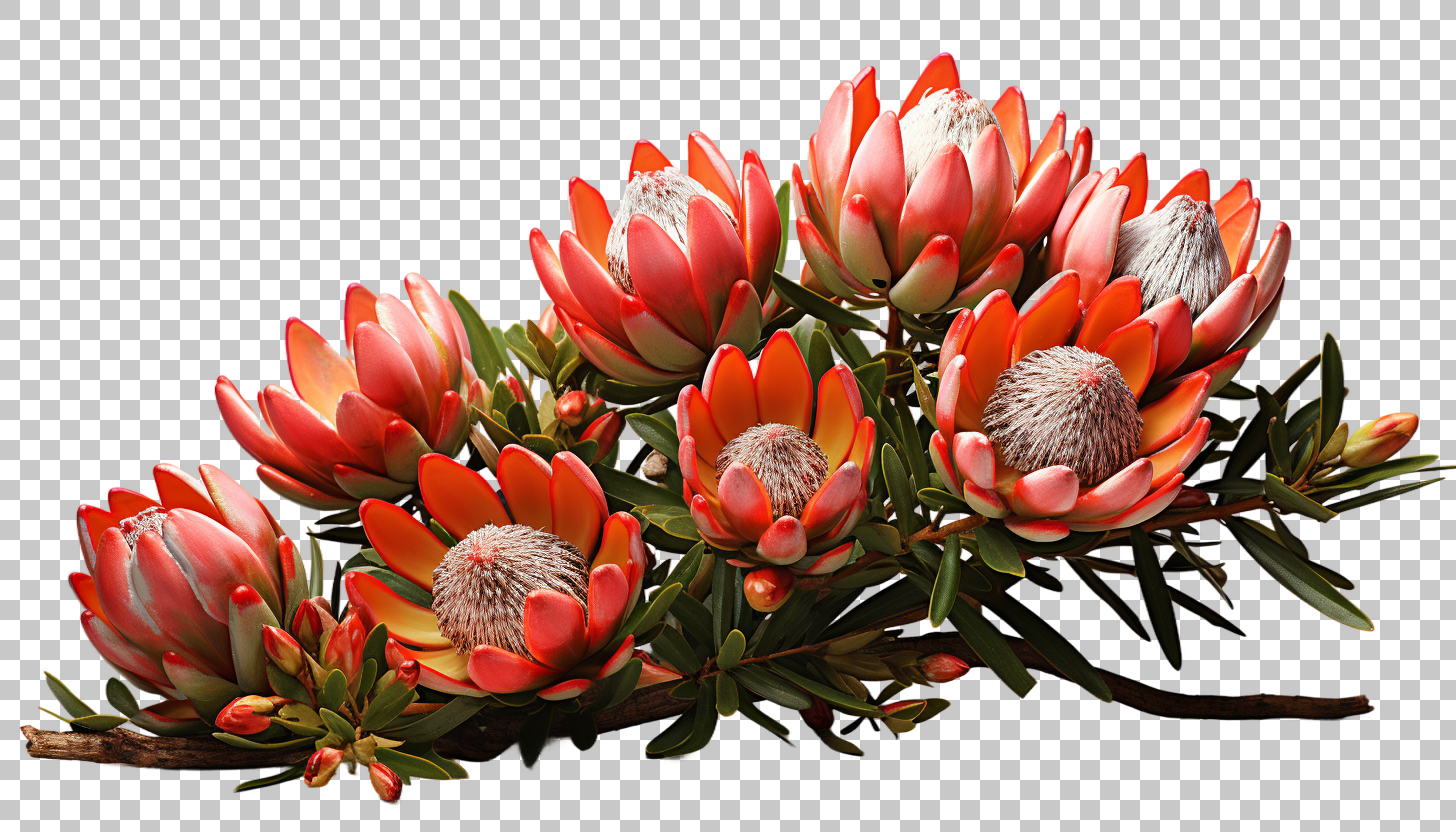Stunning Leucadendron cone shaped flowers png, Botanical illustrations, Flowering specimens