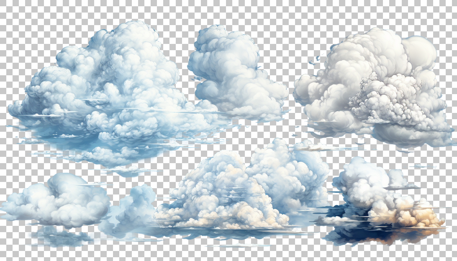 Stratocumulus clouds sky weather png, Cloudy sky background, Meteorology illustration