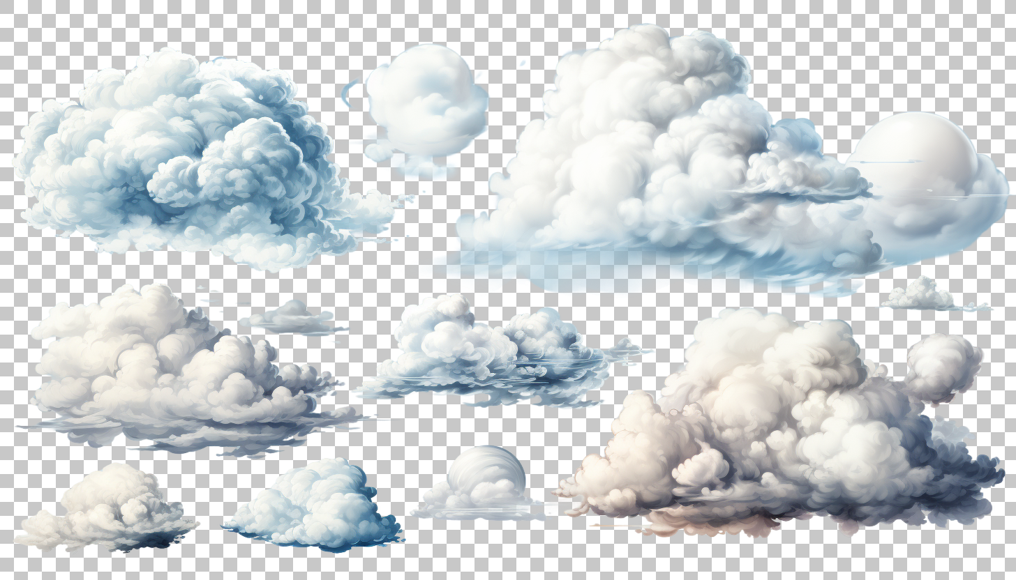Stratocumulus clouds sky weather png, Cloudy sky background, Meteorology illustration