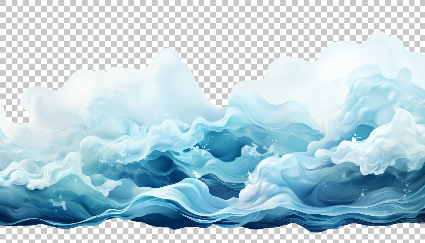 Undulatus clouds png, Rolling cloud waves, Unique cloudscape illustration