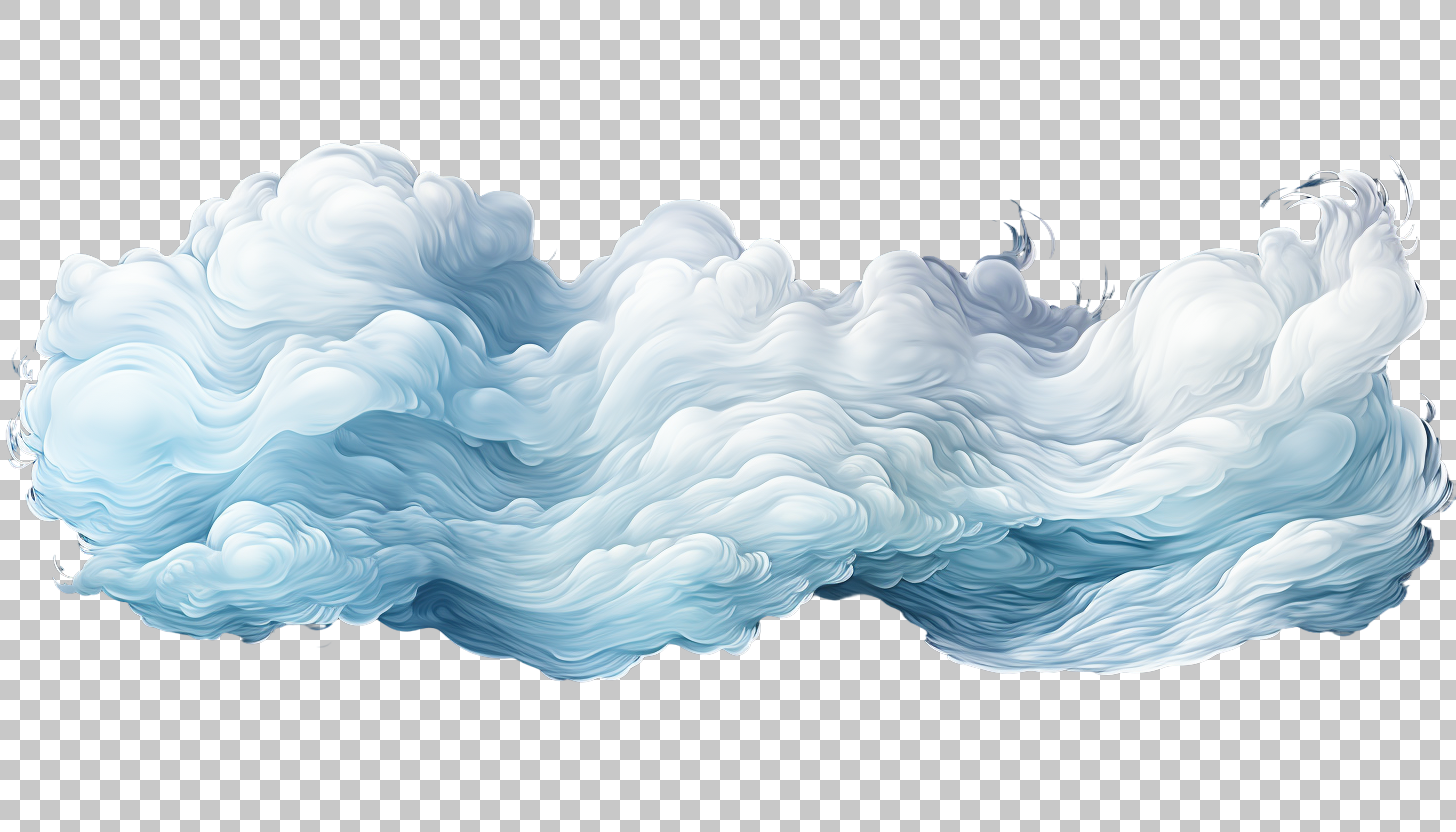 Undulatus clouds png, Rolling cloud waves, Cloudscape illustration