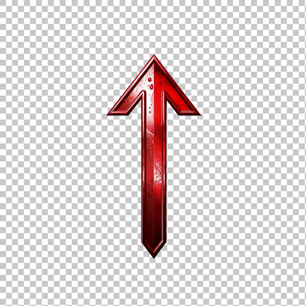 Arrow Icon on White Background png, Linear Arrow Artwork, Directional Sign