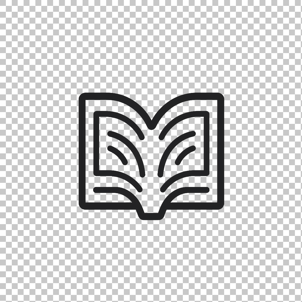 Book Icon png, Education Symbol, Learning Resource Graphic