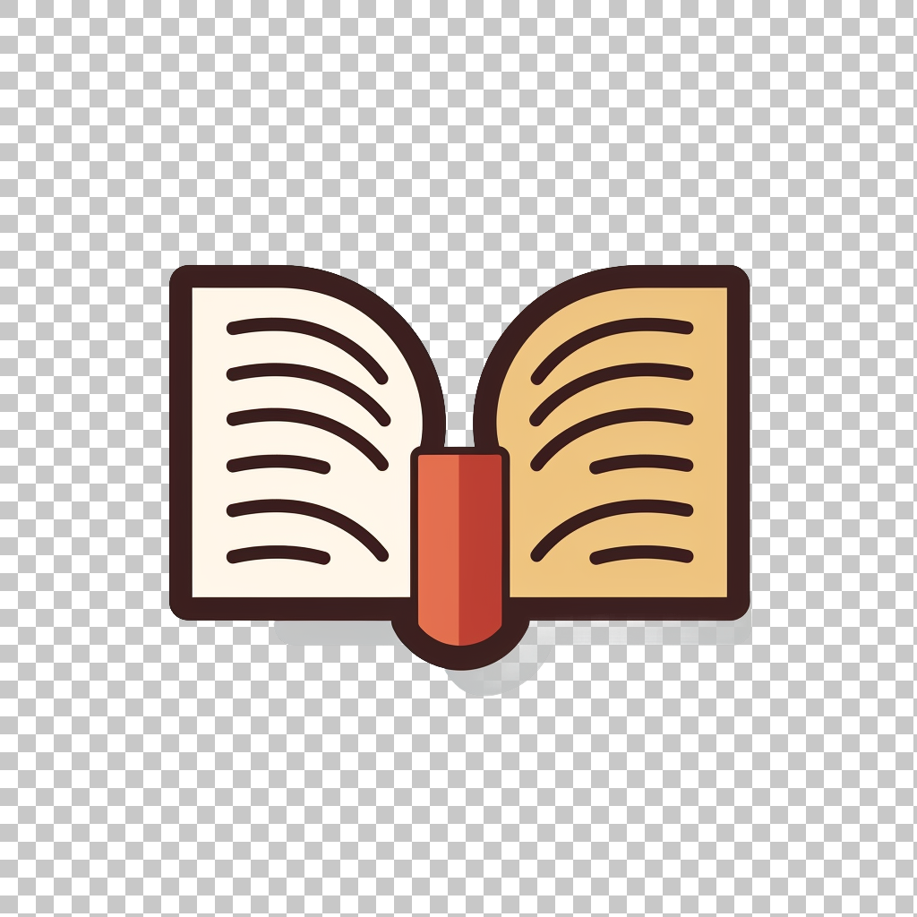Book Icon on White Background png, Reading Symbol Illustration