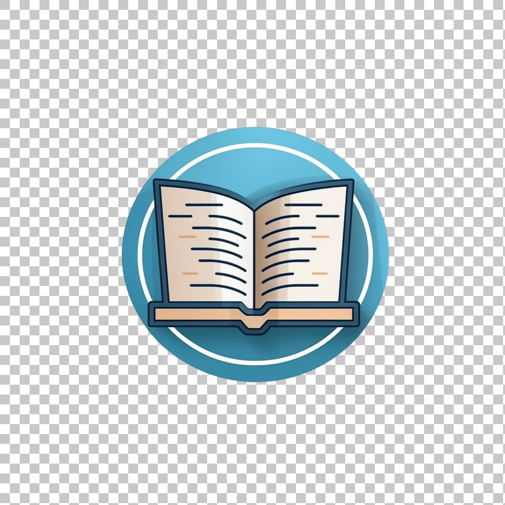 Book Icon on White Background png, Literary Graphic Symbol