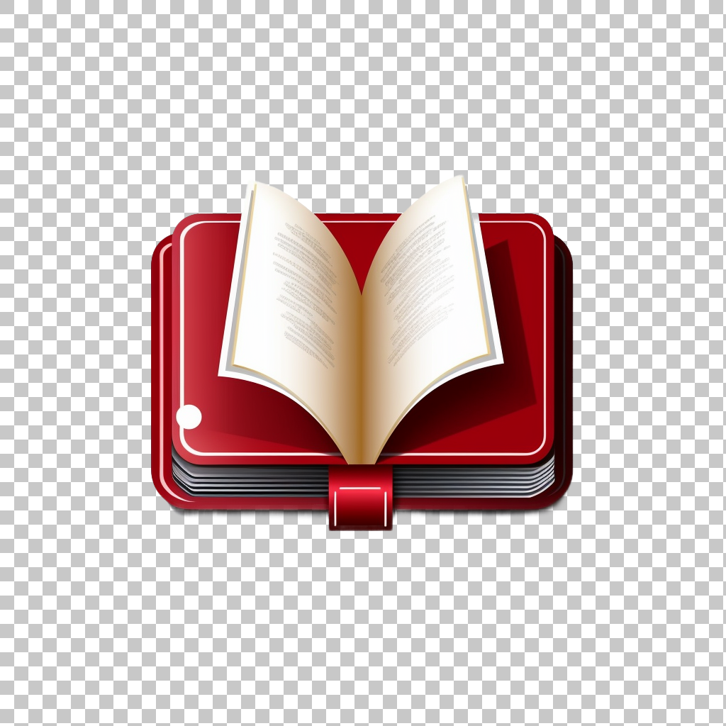 Book Icon on White Background png, Knowledge Symbol Illustration