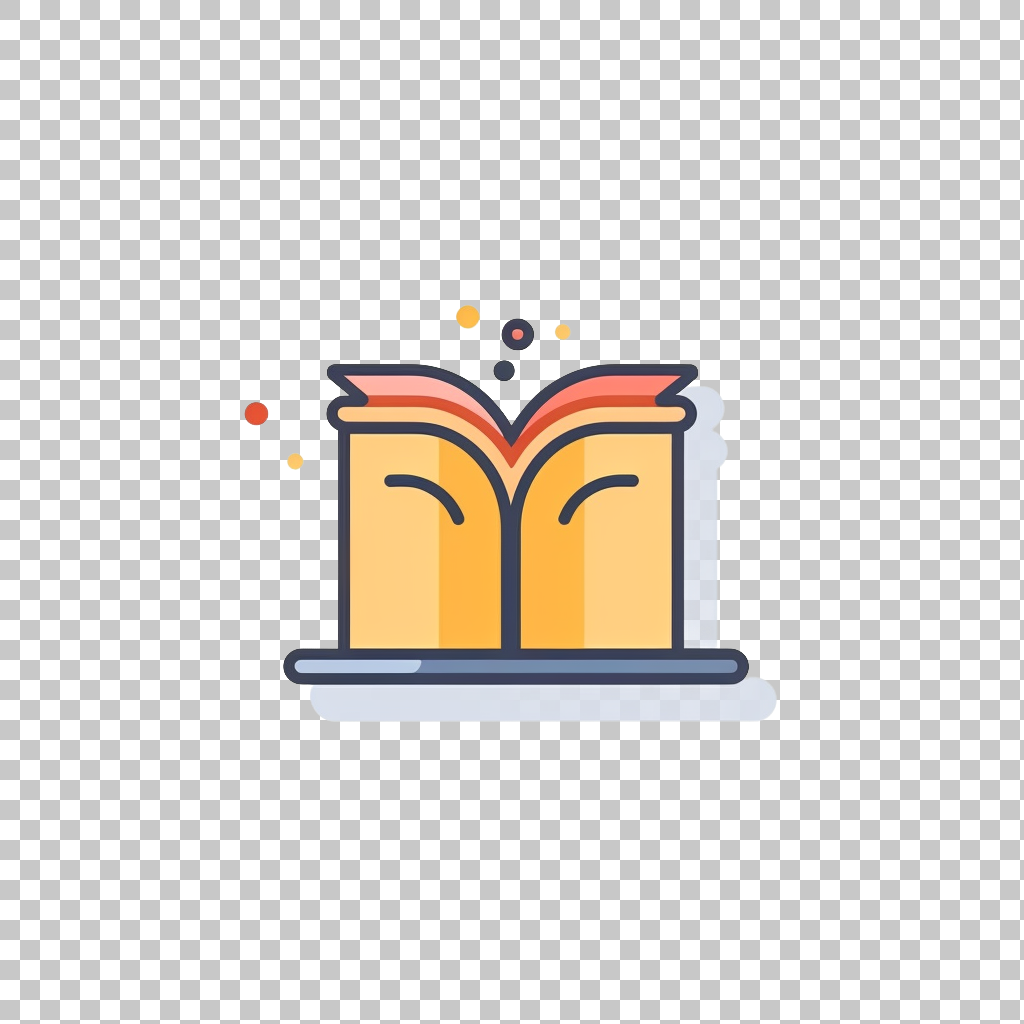 Book Icon on White Background png, Education Symbol Illustration