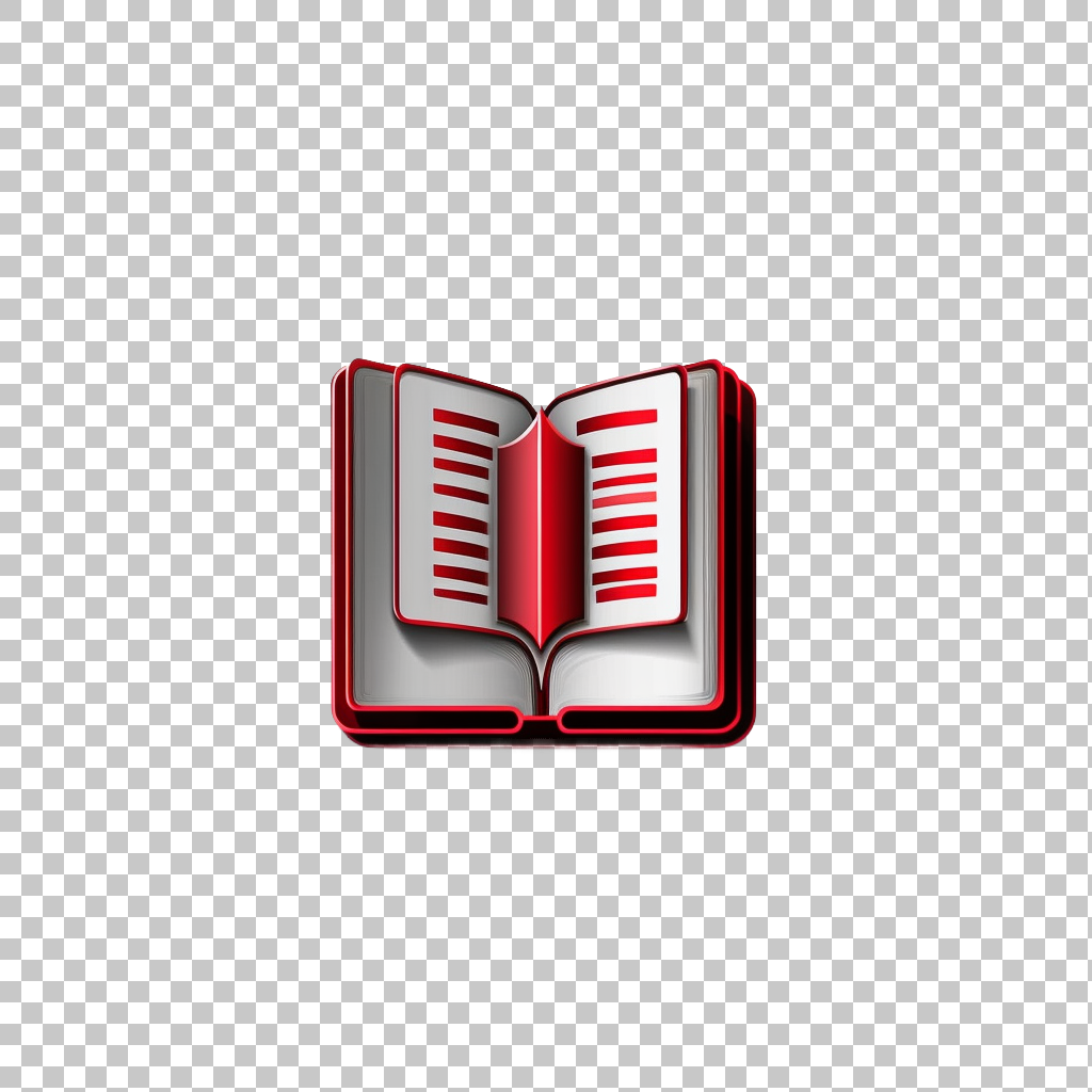 Book Icon on White Background png, Literature Symbol Graphic