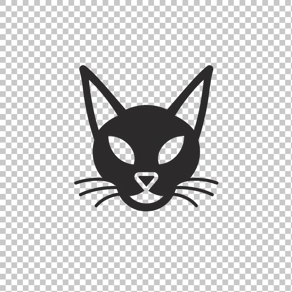 Cat symbol icon png, Meow Symbol, Paw Print