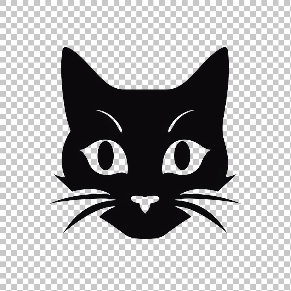 Cat symbol icon png, Purr Illustration, Fur