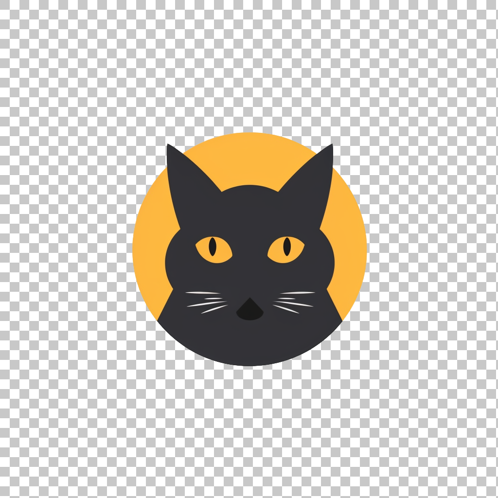 Cat symbol icon png, Feline Logo, Kitty