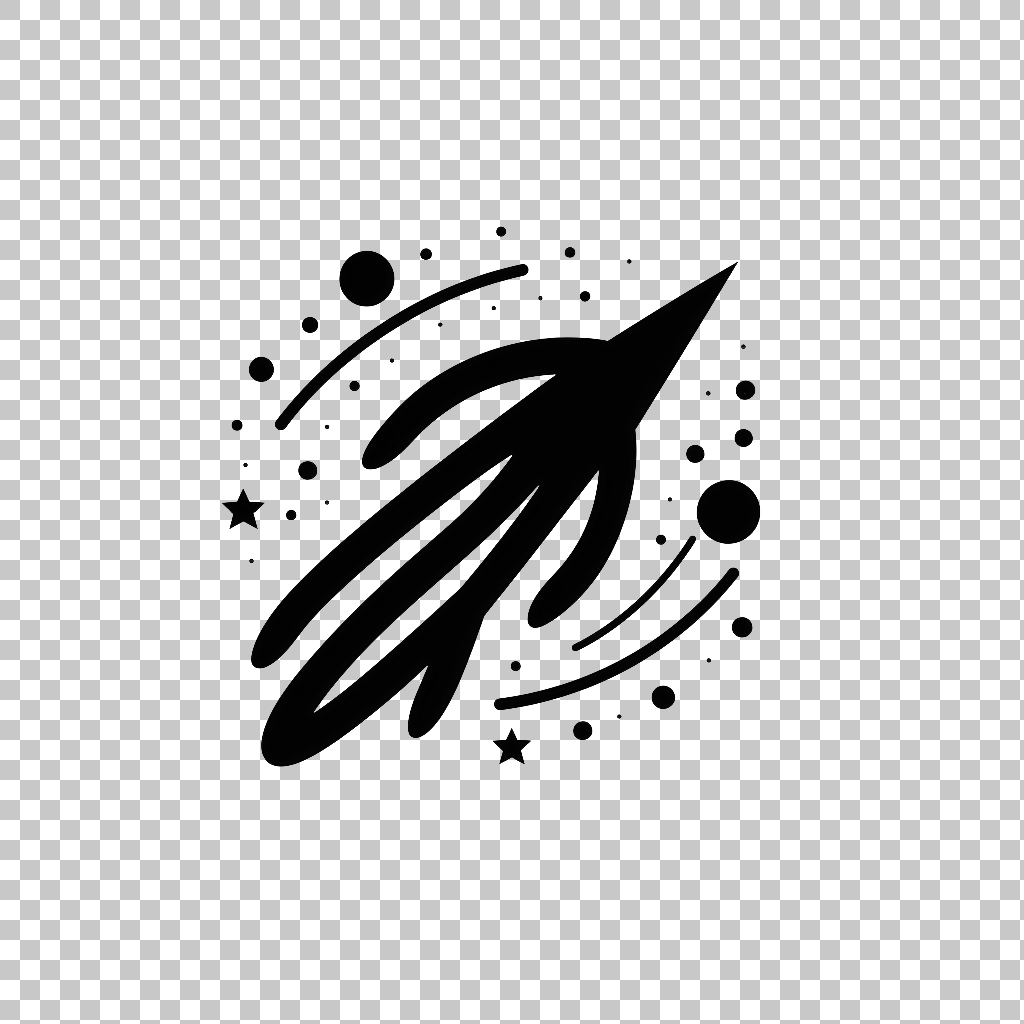 Comet icon png, Astronomical Icon, Skywatching Symbol