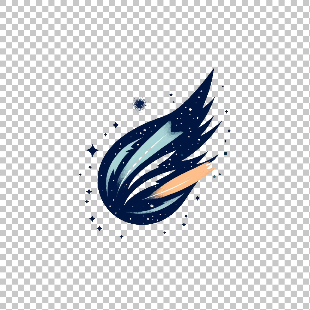 Comet icon png, Space Science Symbol, Comet Tail
