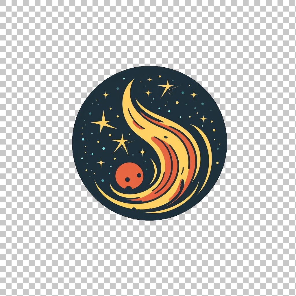 Comet icon png, Meteorite Illustration, Skywatching Icon