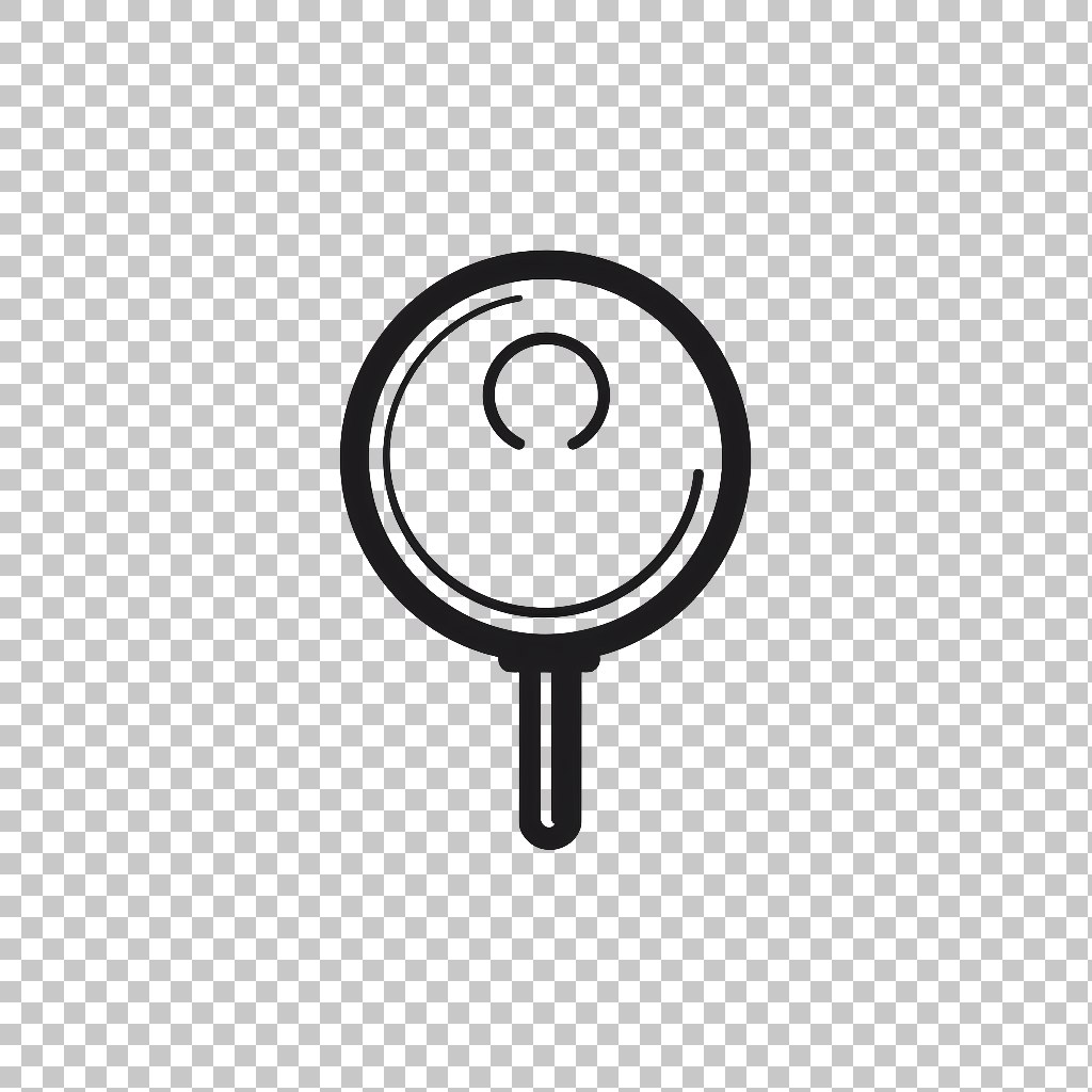 Magnifying glass icon png, Research Symbol, Close-Up Illustration