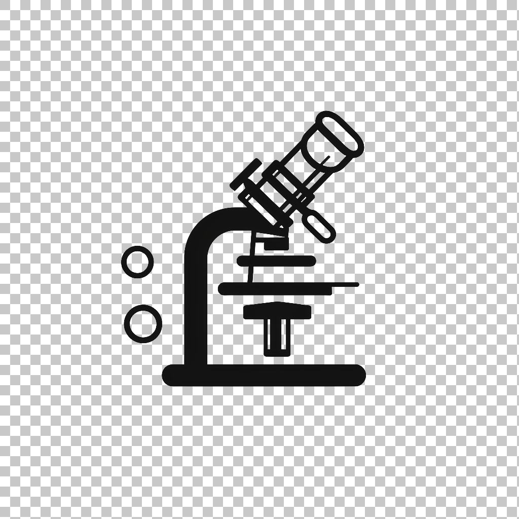Microscope icon png, Discovery Symbol, Laboratory Illustration