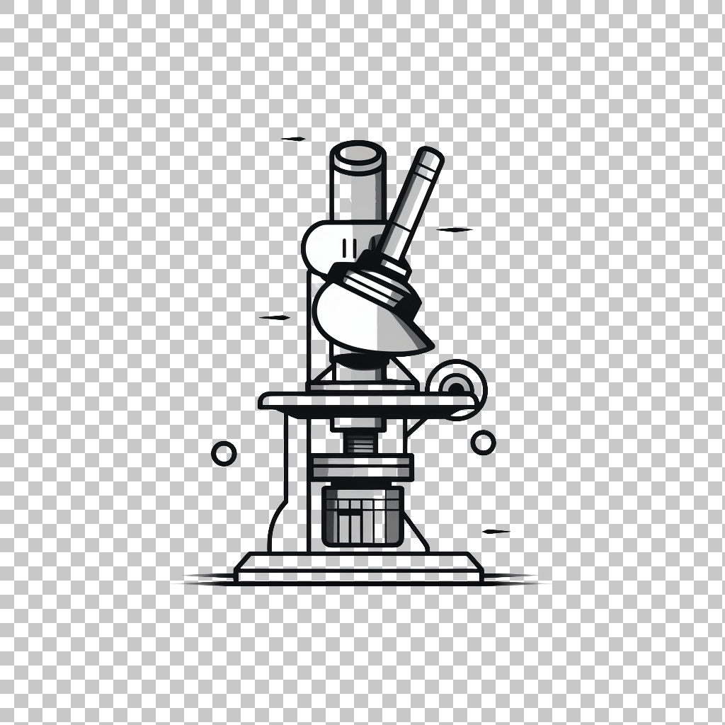 Microscope icon png, Analysis Tool, Scientific Illustration
